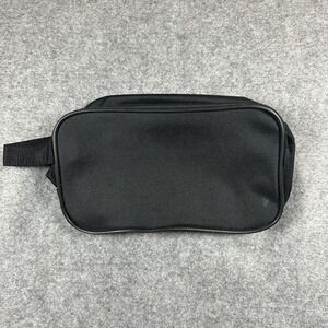 Unbranded Travel Toiletry Dopp Kit Bag OS Black Durable Nylon Canvas